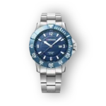 Wenger kék számlapos férfi karóra acél szíjjal