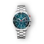 Wenger férfi karóra kék számlappal és ezüstszínű fém szíjjal