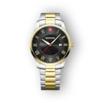 Wenger karóra arany és ezüst színben, előlnézetben