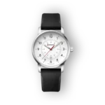 Wenger férfi karóra fehér számlappal és fekete szíjjal