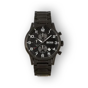 Hugo Boss fekete karóra számlap részletekkel