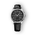 Hugo Boss fekete bőrszíjas elegáns férfi karóra