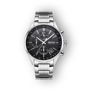 Hugo Boss férfi karóra ezüst színű szíjjal.