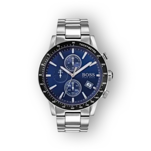 Hugo Boss kék számlapos rozsdamentes acél karóra
