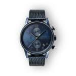 Elegáns Hugo Boss karóra fekete számlappal és fém szíjjal