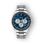 Hugo Boss férfi karóra ezüst szíjjal, kék számlappal