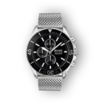 Hugo Boss fekete kronográf karóra ezüst szíjjal