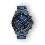 Hugo Boss kék színű kronográf óra előlnézetben