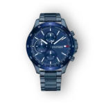 Kék színű Tommy Hilfiger karóra előlnézetben.