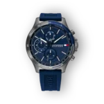 Tommy Hilfiger kék kronográf karóra előlnézetben