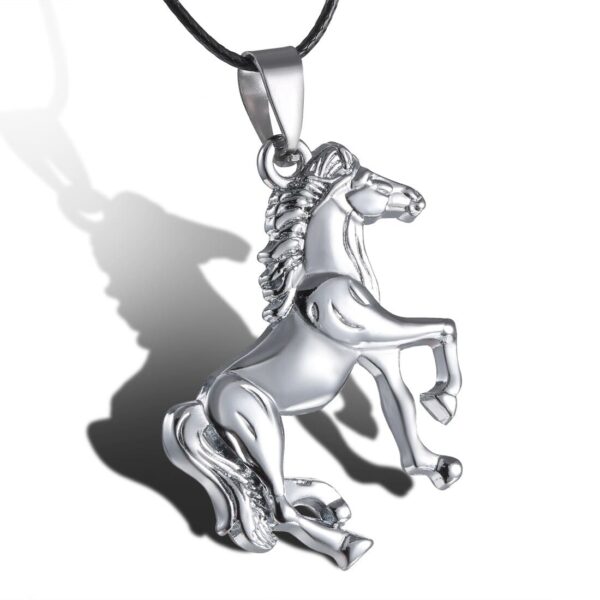 Silver Horse fashion cute animal horse pendant neckla variants 2 min karóra