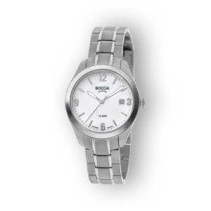 Boccia női titán karóra, fehér számlap előlnézetben