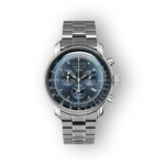 Zeppelin karóra acél szíjjal és kék számlappal