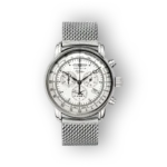 Zeppelin karóra acél szíjjal, kronográffal.