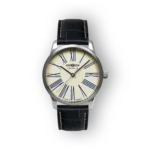 Zeppelin karóra fekete szíjas modell, elölnézet