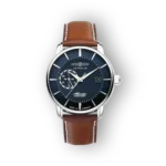 Zeppelin karóra barna bőr szíjjal, előlnézetből.