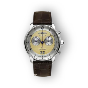 Zeppelin karóra elegáns bőrszíjjal és kronográffal