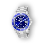 Invicta Pro Diver 9094OB kék számlapos, ezüst szíjas automata karóra.
