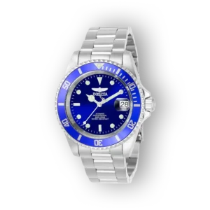 Invicta Pro Diver 9094OB kék számlapos, ezüst szíjas automata karóra.