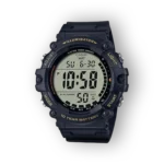 Casio sport karóra fekete színben előlnézetből.