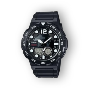 Casio férfi digitális és analóg karóra előlnézetben