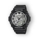 Casio fekete digitális karóra előlnézete