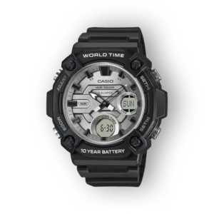 Casio fekete digitális karóra előlnézete