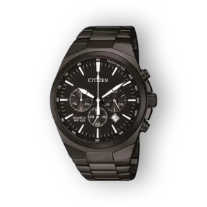 Citizen fekete férfi karóra elölnézetben
