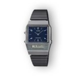 Casio karóra fekete szíjjal, digitális és analóg kijelzővel