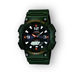 Casio zöld Tough Solar sportóra elölnézetben.