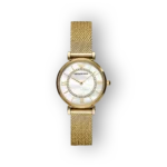 Armani női arany színű karóra fehér számlappal