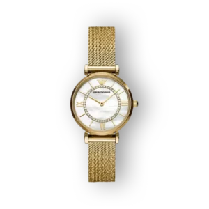 Armani női arany színű karóra fehér számlappal