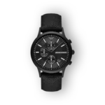 Emporio Armani fekete karóra szemből.