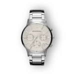 Emporio Armani ezüst színű férfi karóra előlnézetben.