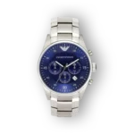 Emporio Armani férfi karóra, kék számlappal, rozsdamentes acél szíjjal