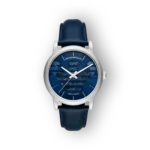 Emporio Armani Luigi AR60030 óra kék számlappal és bőrszíjjal. Elegáns dizájn és letisztult megjelenés jellemzi.