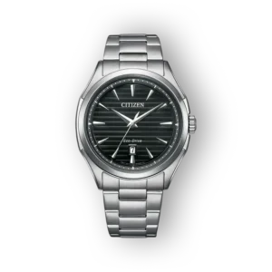 Citizen Eco-Drive férfi karóra elölnézetben ezüst színben