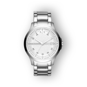 Ezüst színű Armani Exchange karóra előlnézetben