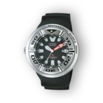 Citizen Eco-Drive búváróra fekete színben, előlnézetben