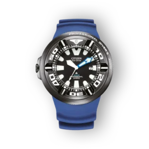 Citizen Eco-Drive búváróra, kék szilikon szíjjal