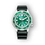 Citizen Promaster BN0158-18X zöld számlapos búváróra fekete szíjjal, Eco-Drive technológiával.