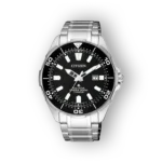 Citizen Promaster BN0200-81E férfi órája fekete számlappal és acél szíjjal. 200 méteres vízállóság, titán ház.