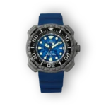 Citizen kék búváróra szemből nézve fekete számlappal