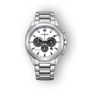 Citizen Eco-Drive férfi karóra fém szíjjal előlnézetben