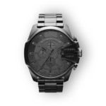 Diesel férfi karóra acélszíjjal sötét számlappal