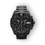 Fekete Diesel kronográf karóra elölnézeti képe.