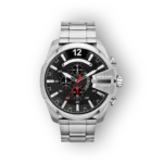 Diesel férfi karóra ezüst szíj és fekete számlap