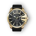 Diesel arany színű férfi karóra fekete szíjjal