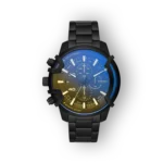 Fekete színű Diesel férfi karóra előlnézetből.