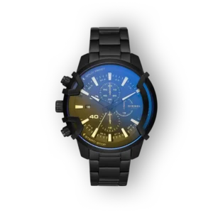 Fekete színű Diesel férfi karóra előlnézetből.